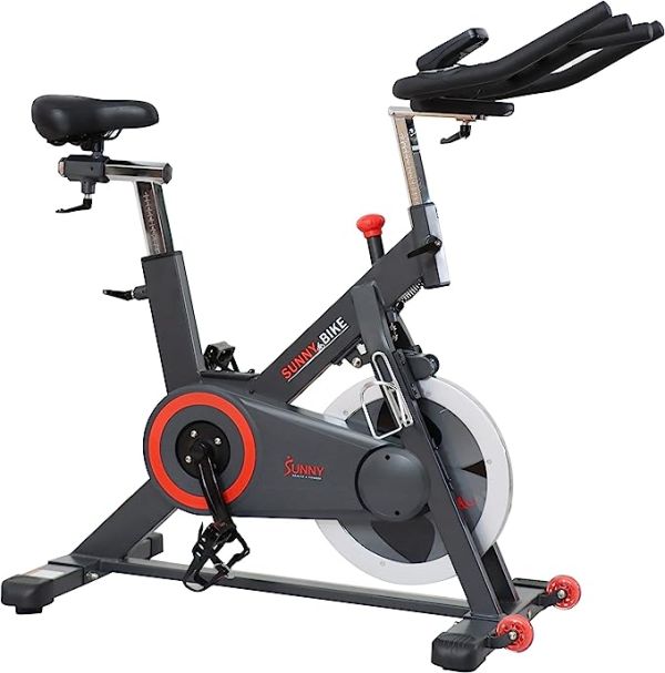 Roll over image to zoom in Sunny Health & Fitness Magnetic Belt Drive Indoor Cycling Bike